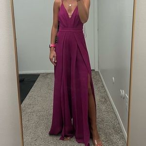 Lulus Flowy Open Leg Jumpsuit